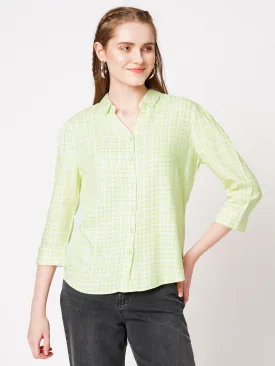 Women Comfortable Checks Casual Shirt