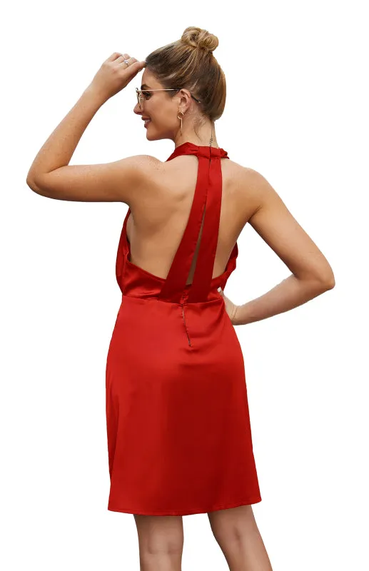 Women's Spring Dress Women's Sexy Backless Dress